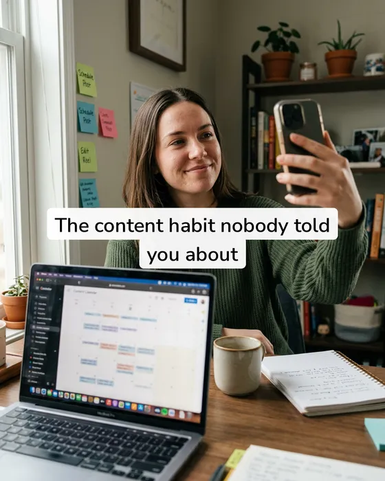 Lifestyle selfie template example